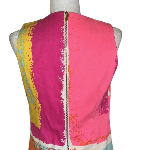 JB by Julie Brown Abstract Print Sleeveless Mini Shift  Slip Dress - 6 - Picture 8 of 13